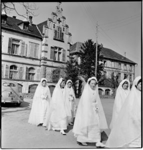 First Communion. Ammerschwihr, France circa 1945 BANC PIC 1982.111 series 6, NNEG box 94, item 129