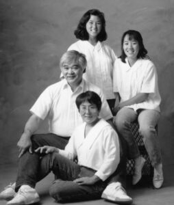 Janet Daijogo with her family