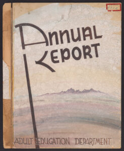 Annual Report cover with image of Arizona landscape.