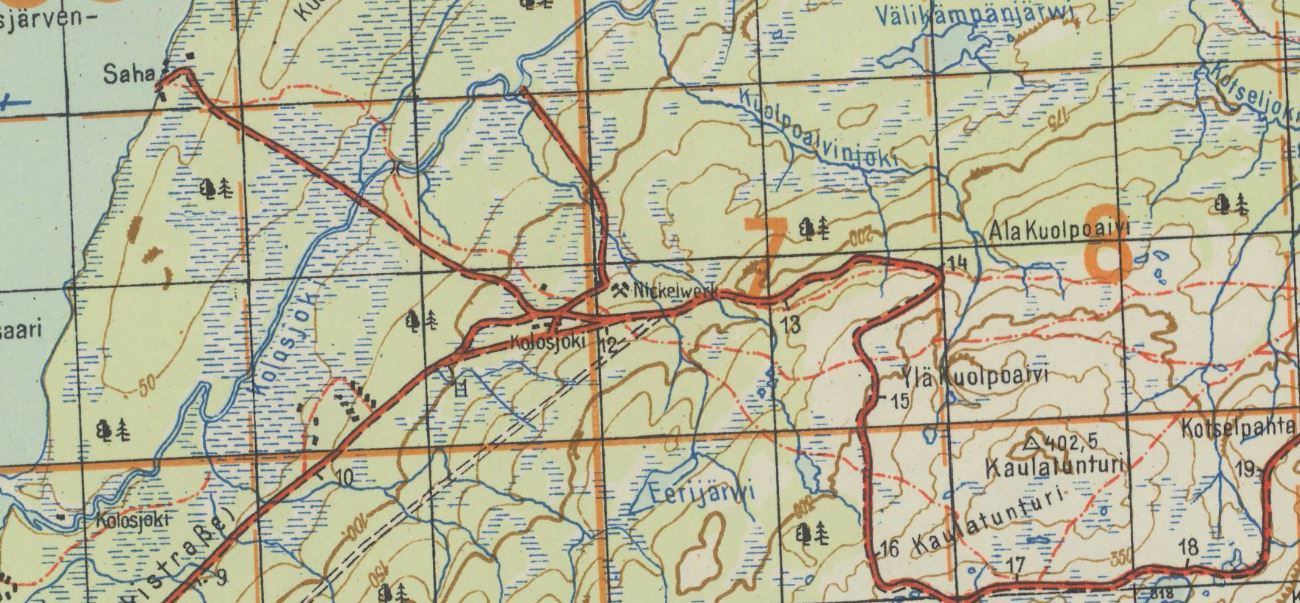 Norwegen Finnland 50 000 sheet Kolosjoki Nickelwerk
